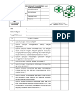 Daftar Tilik Memisahkan Alat Yang Bersih Dan Kotor