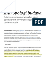 Antropologi Budaya - Wikipedia Bahasa Indonesia, Ensiklopedia Bebas