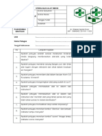 Daftar Tilik Sterilisasi Alat