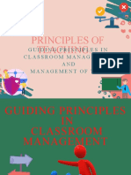 Guiding Principles in CLassroom Management - Principles of Teaching