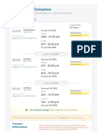 Booking Confirmation: Flight Details