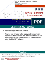 CE423 Unit 3b EPANET Software Exercise Activity