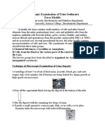 Microscopic Examination of Urine Sediments