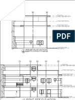 Rear Elevation: Scale: 1: Mts. 100