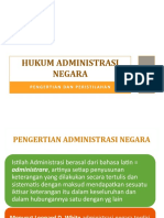 Pengertian Dan Peristilahan Hukum Administrasi Negara