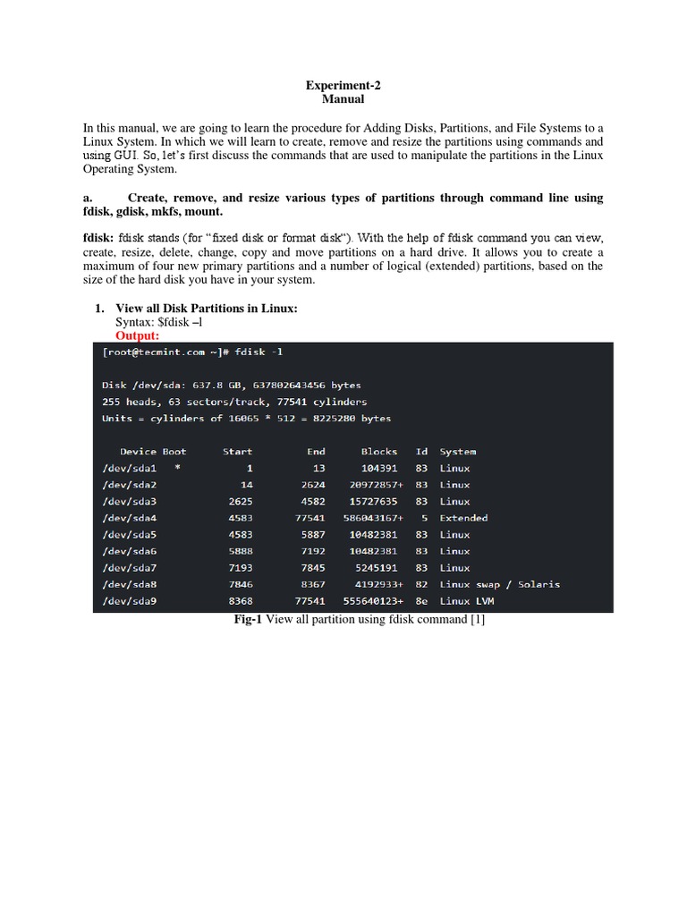 Linux Disk Management Guide | PDF | File System | Data