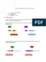 Adjectives: Adjective Phrase