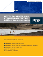 Woven Polyester High Strength Geotextile Acetex The Proven Choice For