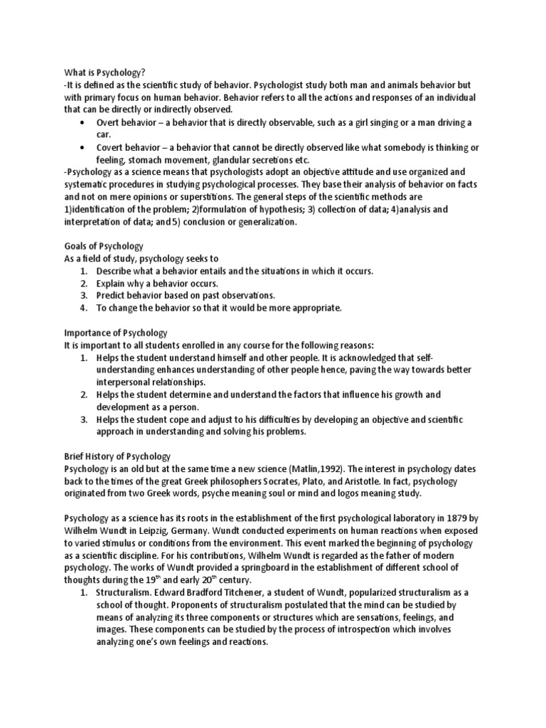 What Is Psychology PDF Psychology Neuropsychological Assessment