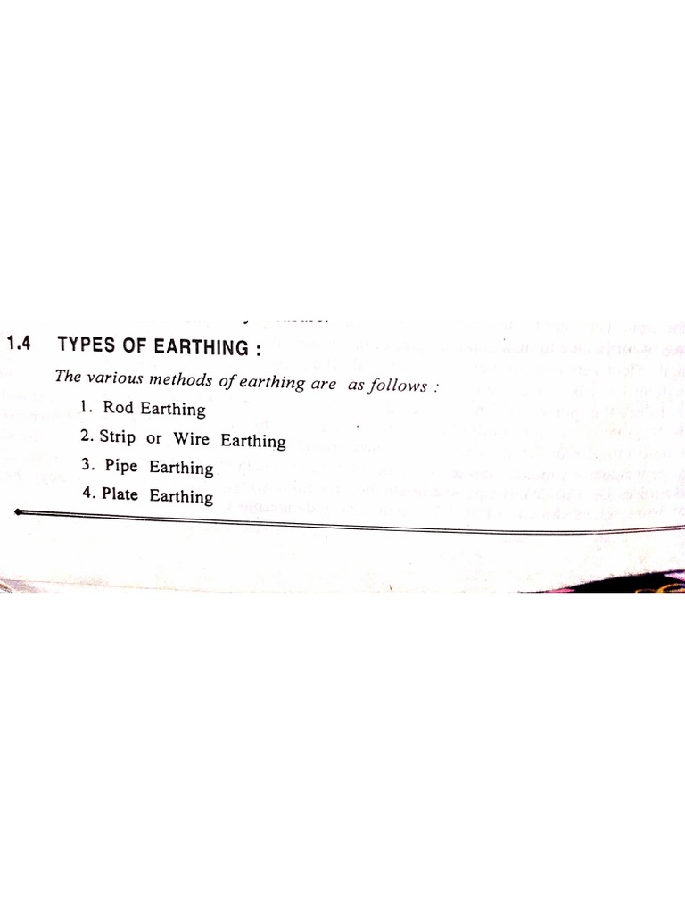 Types of Earthing | PDF
