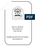 Rencana Kesehatan Gunungkidul 2016-2021