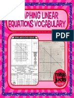 Graphing Linear Equations Vocabulary