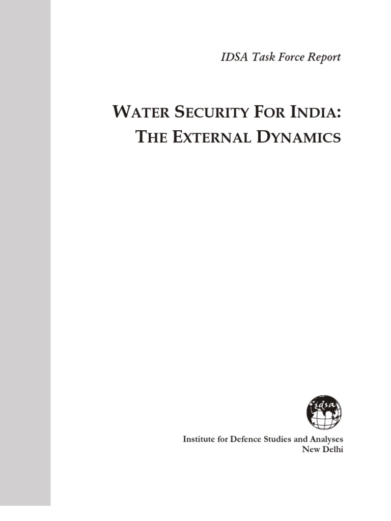 Water Security Dynamics in India | PDF | Water Resources | Water Scarcity