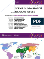 The Influence of Globalisation On Religious Issues: Supervised by AND