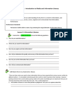 Chapter 1: Introduction To Media and Information Literacy