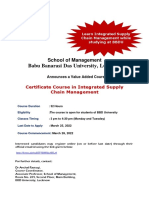 Certifcate Course ISCM - March, 2022 - Poster