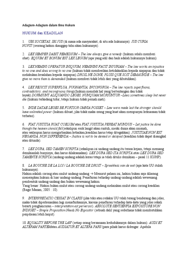 Adagium Hukum Pdf