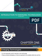 Introduction To Emerging Technologies: Cloud Computing