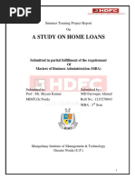 A Study On Home Loans HDFC Bank PDF Free