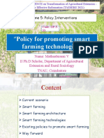 Policy For Promoting Smart: Farming Technologies