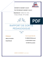 Rapport - Sortie - ABALLO KASSIFA