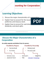 Accounting For Corporation: Learning Objectives