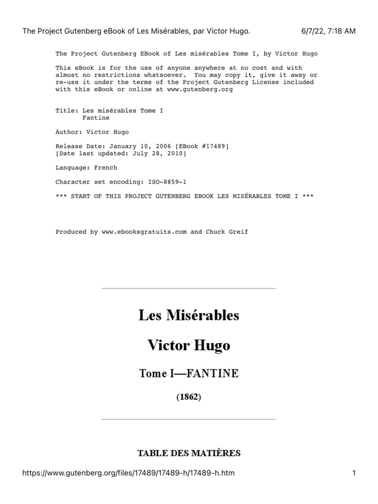 Les Miz-H.htm, PDF, Les misérables