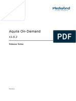 Aquila On-Demand: Release Notes