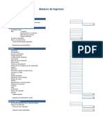 Balance de Ingresos