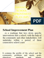 Enhanced School Improvement Plan (Sip) : Reporter: Jasmin E. Paguyo