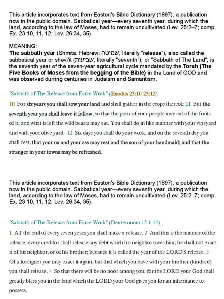 Shmita English SlideShow PDF Hebrew Calendar Judaism