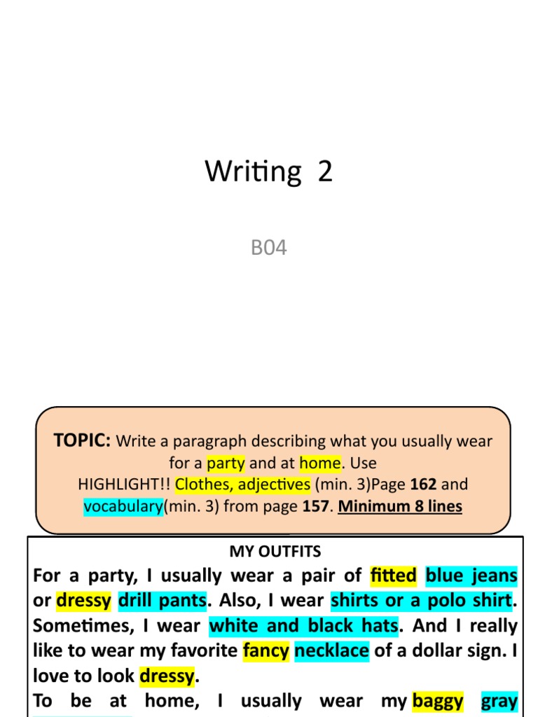 B04 Writing 2 DD | PDF