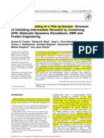 Artigo 7 - Mechanical Unfolding of A Titin Ig Domain Structure of Unfolding Intermediate Revealed by Combining AFM Molecular Dynamics Simulations NMR and Protein Engineering