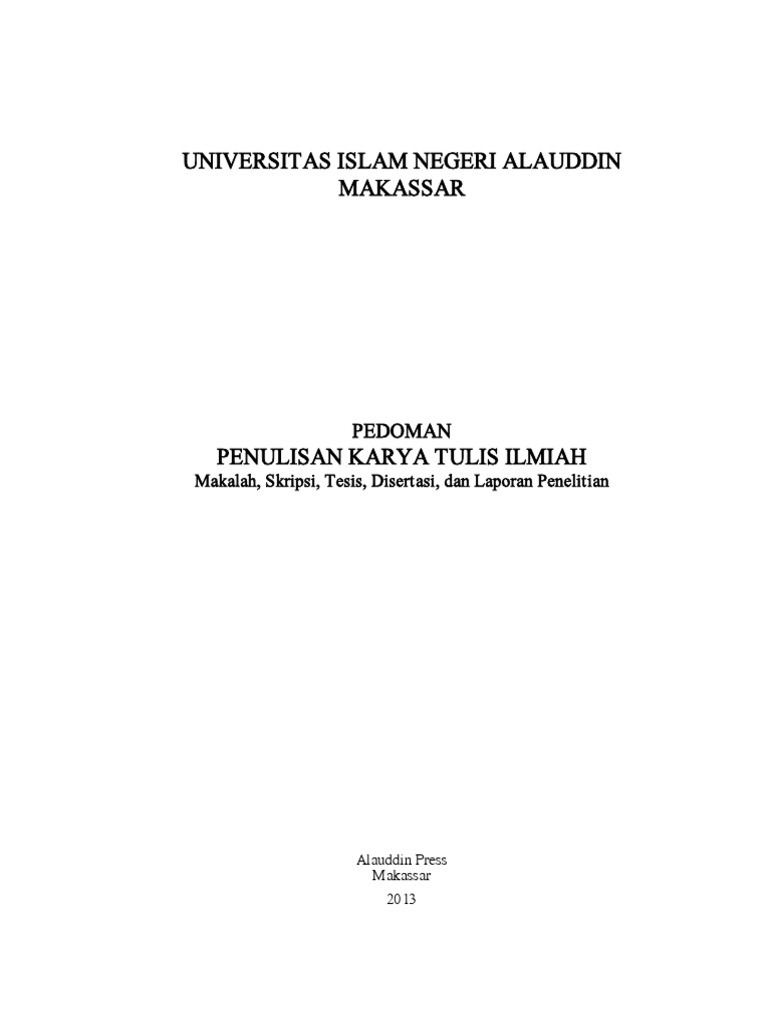 Pedoman kti uin alauddin pdf