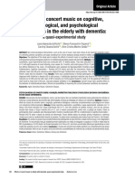 Effects of Concert Music On Cognitive, Physiological, and Psychological Parameters in The Elderly With Dementia