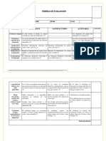 Rúbrica de Evaluación