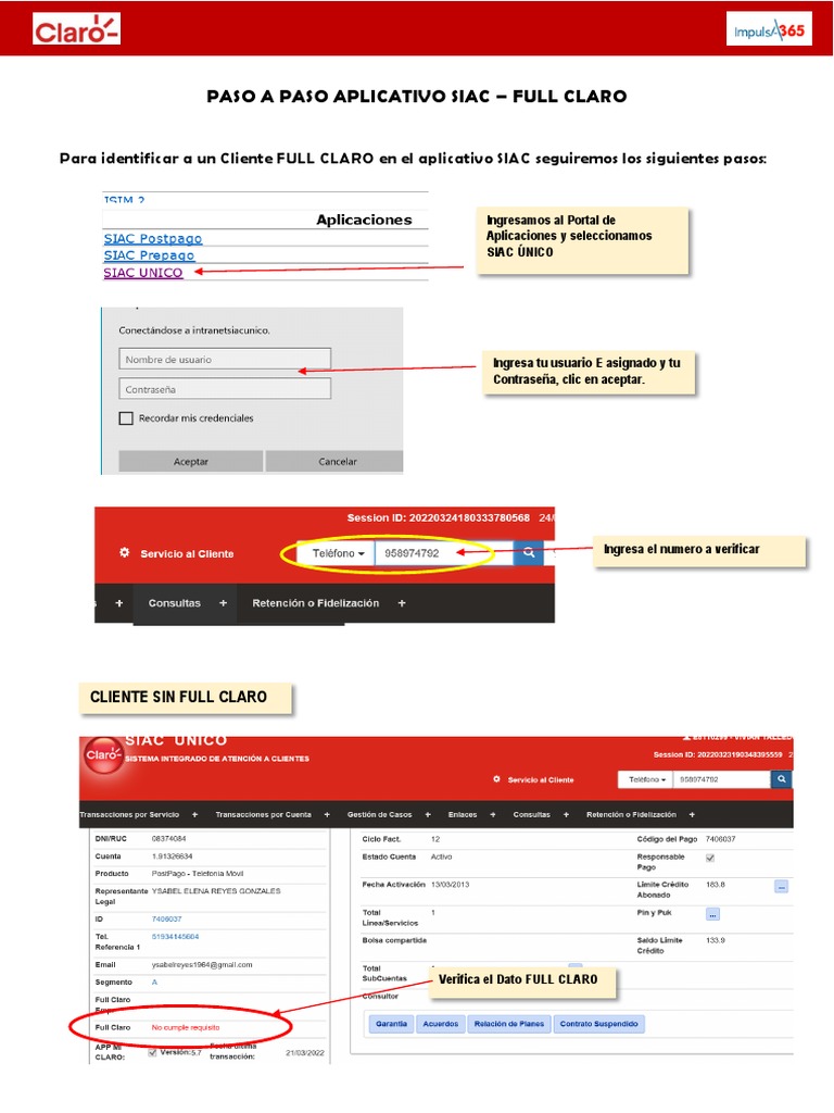 Paso A Paso SIAC FULL CLARO II | PDF | Informática | Software