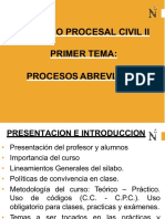 Primer Tema Del Curso. Procesos Abreviados. OK