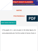 Find Zeroes of Polynomials and Relationships Between Coefficients