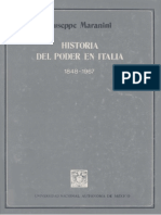 Maranini, Giuseppe. - Historia Del Poder en Italia 1848-1967 (1985)