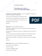 10 Páginas de Exercícios de Microeconomia em Concursos Públicos