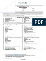 Prequalification Application Form