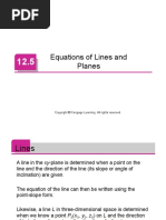 Equations of Lines and Planes