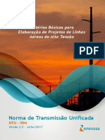 NTU 004 - Critérios Básicos para Elaboração de Projetos de Linhas Aéreas de Alta Tensão