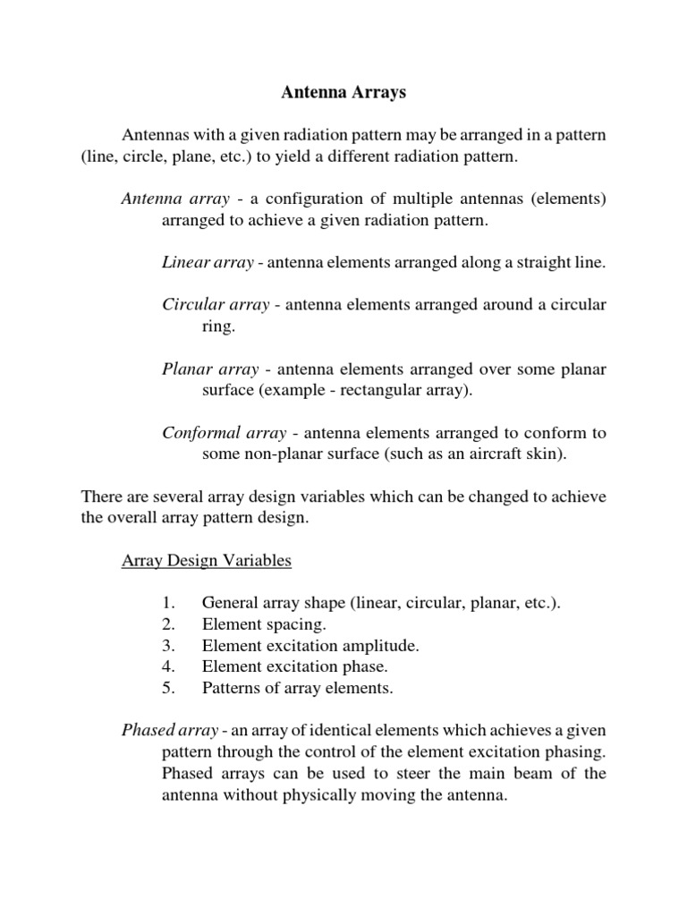 Antenna Array | PDF