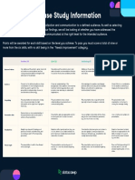 Data Analyst Case Study Information: Excellent (3) Satisfactory (1) Good (2) Needs Improvement