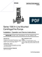 Series 1580 In-Line Mounted Centrifugal Fire Pumps: Installation, Operation and Service Instructions