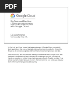 Big Data and Machine Learning Fundamentals With Google Cloud