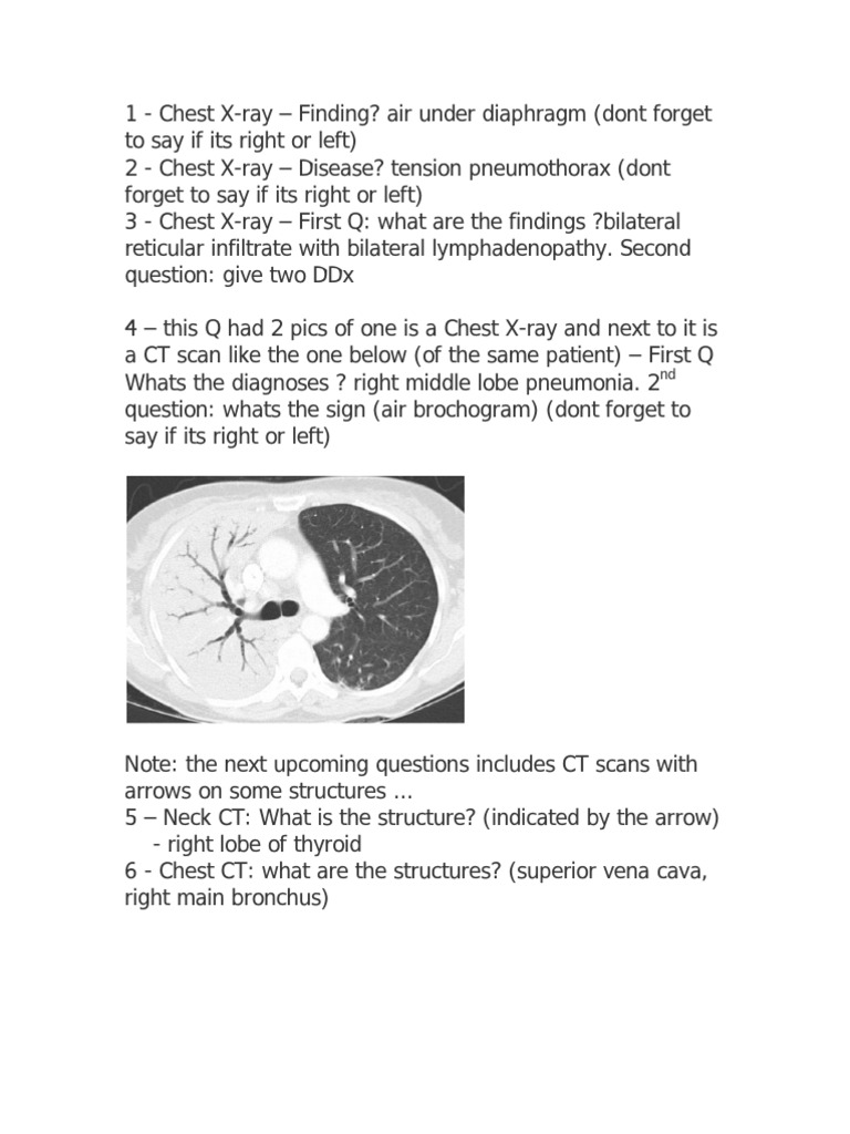 Radiology Exam | PDF