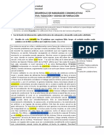 Evaluación III Unidad Habilidad Comunicativa CONTINENTAL